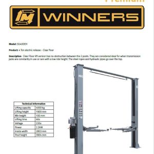 4 Ton electric release - Clear floor