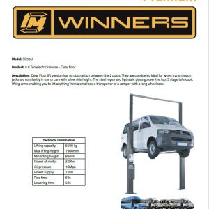5.5 Ton electric release - Clear floor